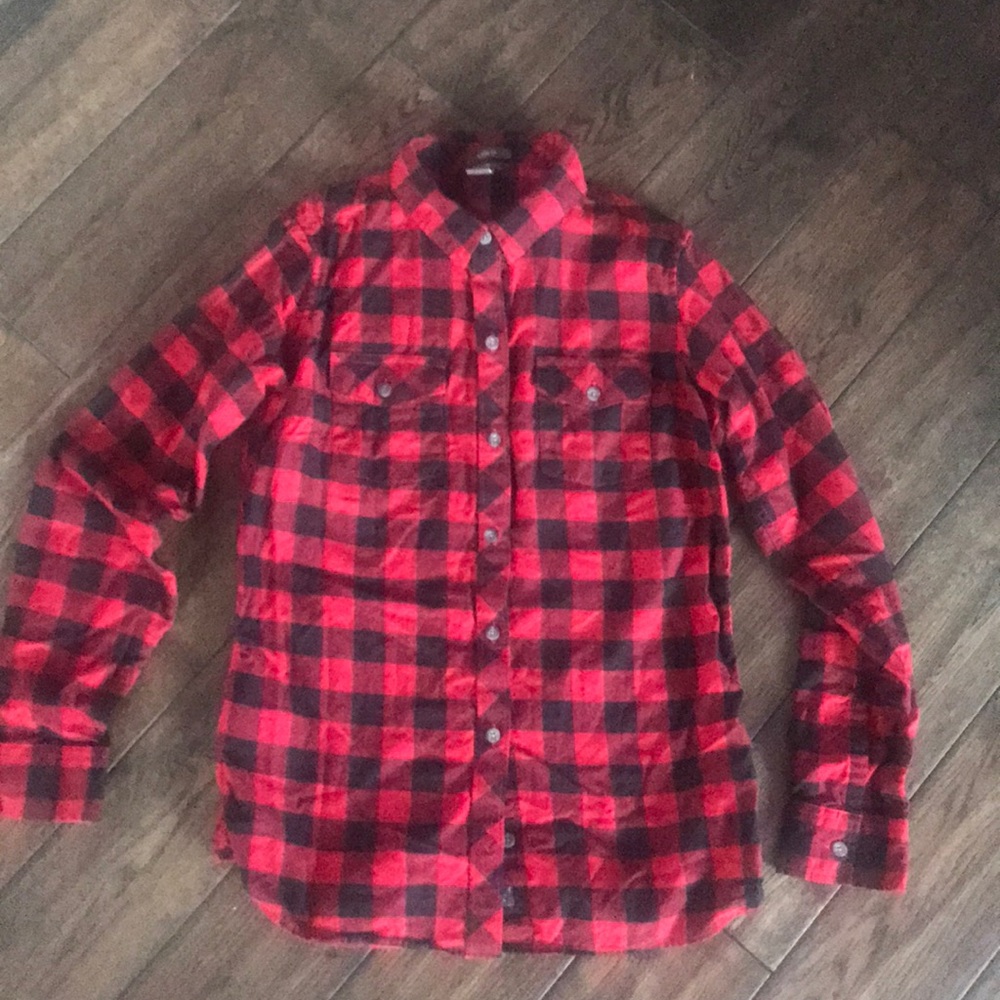 Eddie Bauer buffalo plaid  flannel shirt